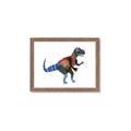 Picture of colourful T-rex _GroupedProduct_Rectangle_Landscape_Mini_ _GroupedProduct_Rectangle_Landscape_Framed_Matted_