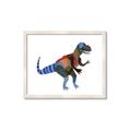 Picture of colourful T-rex _GroupedProduct_Rectangle_Landscape_Mini_ _GroupedProduct_Rectangle_Landscape_Framed_Matted_