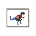 Picture of colourful T-rex _GroupedProduct_Rectangle_Landscape_Mini_ _GroupedProduct_Rectangle_Landscape_Framed_Matted_