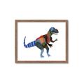 Picture of colourful T-rex _GroupedProduct_Rectangle_Landscape_Mini_ _GroupedProduct_Rectangle_Landscape_Framed_Matted_