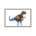 Picture of colourful T-rex _GroupedProduct_Rectangle_Landscape_Mini_ _GroupedProduct_Rectangle_Landscape_Framed_Matted_