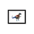 Picture of colourful T-rex _GroupedProduct_Rectangle_Landscape_Mini_ _GroupedProduct_Rectangle_Landscape_Framed_Matted_