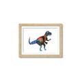 Picture of colourful T-rex _GroupedProduct_Rectangle_Landscape_Mini_ _GroupedProduct_Rectangle_Landscape_Framed_Matted_