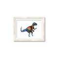 Picture of colourful T-rex _GroupedProduct_Rectangle_Landscape_Mini_ _GroupedProduct_Rectangle_Landscape_Framed_Matted_