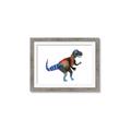 Picture of colourful T-rex _GroupedProduct_Rectangle_Landscape_Mini_ _GroupedProduct_Rectangle_Landscape_Framed_Matted_