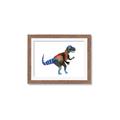 Picture of colourful T-rex _GroupedProduct_Rectangle_Landscape_Mini_ _GroupedProduct_Rectangle_Landscape_Framed_Matted_