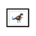 Picture of colourful T-rex _GroupedProduct_Rectangle_Landscape_Mini_ _GroupedProduct_Rectangle_Landscape_Framed_Matted_