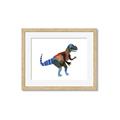Picture of colourful T-rex _GroupedProduct_Rectangle_Landscape_Mini_ _GroupedProduct_Rectangle_Landscape_Framed_Matted_