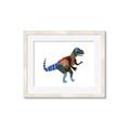 Picture of colourful T-rex _GroupedProduct_Rectangle_Landscape_Mini_ _GroupedProduct_Rectangle_Landscape_Framed_Matted_