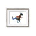 Picture of colourful T-rex _GroupedProduct_Rectangle_Landscape_Mini_ _GroupedProduct_Rectangle_Landscape_Framed_Matted_