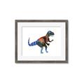 Picture of colourful T-rex _GroupedProduct_Rectangle_Landscape_Mini_ _GroupedProduct_Rectangle_Landscape_Framed_Matted_