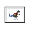 Picture of colourful T-rex _GroupedProduct_Rectangle_Landscape_Mini_ _GroupedProduct_Rectangle_Landscape_Framed_Matted_