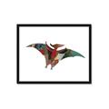 Picture of Colourful pterodactyl _GroupedProduct_Rectangle_Landscape_Mini_ _GroupedProduct_Rectangle_Landscape_Framed_Matted_