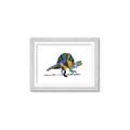 Picture of Colorful spinosaurus _GroupedProduct_Rectangle_Landscape_Mini_ _GroupedProduct_Rectangle_Landscape_Framed_Matted_