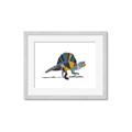 Picture of Colorful spinosaurus _GroupedProduct_Rectangle_Landscape_Mini_ _GroupedProduct_Rectangle_Landscape_Framed_Matted_
