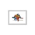 Picture of colorful stegosaurus _GroupedProduct_Rectangle_Landscape_Mini_ _GroupedProduct_Rectangle_Landscape_Framed_Matted_