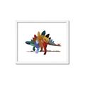 Picture of colorful stegosaurus _GroupedProduct_Rectangle_Landscape_Mini_ _GroupedProduct_Rectangle_Landscape_Framed_Matted_