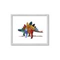 Picture of colorful stegosaurus _GroupedProduct_Rectangle_Landscape_Mini_ _GroupedProduct_Rectangle_Landscape_Framed_Matted_