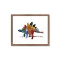 Picture of colorful stegosaurus _GroupedProduct_Rectangle_Landscape_Mini_ _GroupedProduct_Rectangle_Landscape_Framed_Matted_