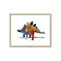 Picture of colorful stegosaurus _GroupedProduct_Rectangle_Landscape_Mini_ _GroupedProduct_Rectangle_Landscape_Framed_Matted_