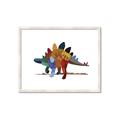 Picture of colorful stegosaurus _GroupedProduct_Rectangle_Landscape_Mini_ _GroupedProduct_Rectangle_Landscape_Framed_Matted_