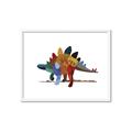 Picture of colorful stegosaurus _GroupedProduct_Rectangle_Landscape_Mini_ _GroupedProduct_Rectangle_Landscape_Framed_Matted_