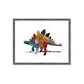 Picture of colorful stegosaurus _GroupedProduct_Rectangle_Landscape_Mini_ _GroupedProduct_Rectangle_Landscape_Framed_Matted_