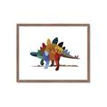Picture of colorful stegosaurus _GroupedProduct_Rectangle_Landscape_Mini_ _GroupedProduct_Rectangle_Landscape_Framed_Matted_