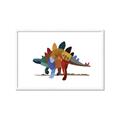 Picture of colorful stegosaurus _GroupedProduct_Rectangle_Landscape_Mini_ _GroupedProduct_Rectangle_Landscape_Framed_Matted_