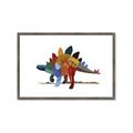 Picture of colorful stegosaurus _GroupedProduct_Rectangle_Landscape_Mini_ _GroupedProduct_Rectangle_Landscape_Framed_Matted_