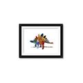 Picture of colorful stegosaurus _GroupedProduct_Rectangle_Landscape_Mini_ _GroupedProduct_Rectangle_Landscape_Framed_Matted_