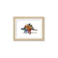 Picture of colorful stegosaurus _GroupedProduct_Rectangle_Landscape_Mini_ _GroupedProduct_Rectangle_Landscape_Framed_Matted_