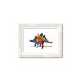 Picture of colorful stegosaurus _GroupedProduct_Rectangle_Landscape_Mini_ _GroupedProduct_Rectangle_Landscape_Framed_Matted_