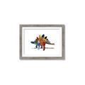Picture of colorful stegosaurus _GroupedProduct_Rectangle_Landscape_Mini_ _GroupedProduct_Rectangle_Landscape_Framed_Matted_