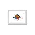 Picture of colorful stegosaurus _GroupedProduct_Rectangle_Landscape_Mini_ _GroupedProduct_Rectangle_Landscape_Framed_Matted_