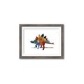 Picture of colorful stegosaurus _GroupedProduct_Rectangle_Landscape_Mini_ _GroupedProduct_Rectangle_Landscape_Framed_Matted_