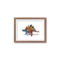 Picture of colorful stegosaurus _GroupedProduct_Rectangle_Landscape_Mini_ _GroupedProduct_Rectangle_Landscape_Framed_Matted_