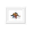 Picture of colorful stegosaurus _GroupedProduct_Rectangle_Landscape_Mini_ _GroupedProduct_Rectangle_Landscape_Framed_Matted_