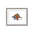 Picture of colorful stegosaurus _GroupedProduct_Rectangle_Landscape_Mini_ _GroupedProduct_Rectangle_Landscape_Framed_Matted_