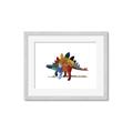Picture of colorful stegosaurus _GroupedProduct_Rectangle_Landscape_Mini_ _GroupedProduct_Rectangle_Landscape_Framed_Matted_