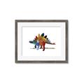 Picture of colorful stegosaurus _GroupedProduct_Rectangle_Landscape_Mini_ _GroupedProduct_Rectangle_Landscape_Framed_Matted_
