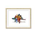 Picture of colorful stegosaurus _GroupedProduct_Rectangle_Landscape_Mini_ _GroupedProduct_Rectangle_Landscape_Framed_Matted_