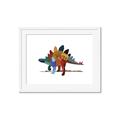 Picture of colorful stegosaurus _GroupedProduct_Rectangle_Landscape_Mini_ _GroupedProduct_Rectangle_Landscape_Framed_Matted_