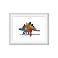 Picture of colorful stegosaurus _GroupedProduct_Rectangle_Landscape_Mini_ _GroupedProduct_Rectangle_Landscape_Framed_Matted_