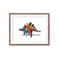 Picture of colorful stegosaurus _GroupedProduct_Rectangle_Landscape_Mini_ _GroupedProduct_Rectangle_Landscape_Framed_Matted_