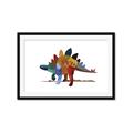 Picture of colorful stegosaurus _GroupedProduct_Rectangle_Landscape_Mini_ _GroupedProduct_Rectangle_Landscape_Framed_Matted_