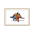 Picture of colorful stegosaurus _GroupedProduct_Rectangle_Landscape_Mini_ _GroupedProduct_Rectangle_Landscape_Framed_Matted_