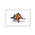Picture of colorful stegosaurus _GroupedProduct_Rectangle_Landscape_Mini_ _GroupedProduct_Rectangle_Landscape_Framed_Matted_