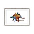Picture of colorful stegosaurus _GroupedProduct_Rectangle_Landscape_Mini_ _GroupedProduct_Rectangle_Landscape_Framed_Matted_