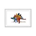 Picture of colorful stegosaurus _GroupedProduct_Rectangle_Landscape_Mini_ _GroupedProduct_Rectangle_Landscape_Framed_Matted_